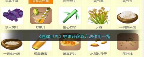 迷你世界野果怎么做[图1]